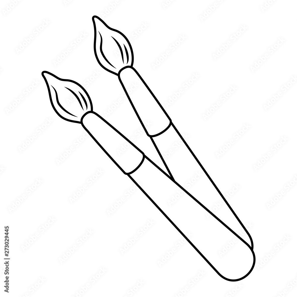Isolated paint brush design vector illustrator Isolated paint brush design vector illustrator
