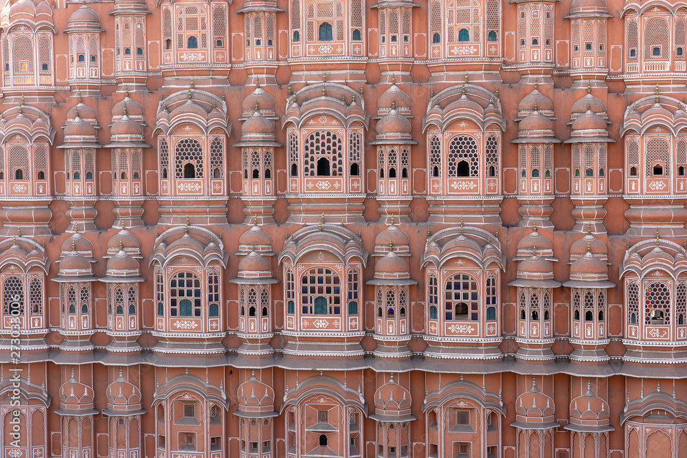 Hawa Mahal, pink palace of winds in old city Jaipur, Rajasthan, India Hawa Mahal, pink palace of winds in old city Jaipur, Rajasthan, India