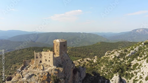 Queribus is a ruined castle in the commune of Cucugnan. It is regarded as the last Cathar stronghold. at an altitude of more thatn 700 meter it has incredible views of all the surroundings. It is photo