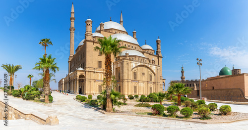 Mosque of Muhammad Ali in the Citadel complex, Cairo, Egypt photo