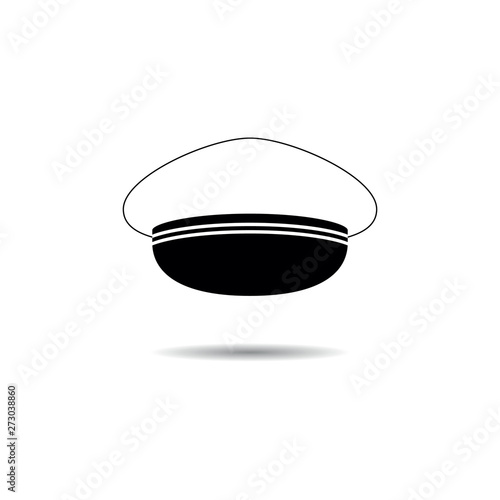 captain and sailor hat vector