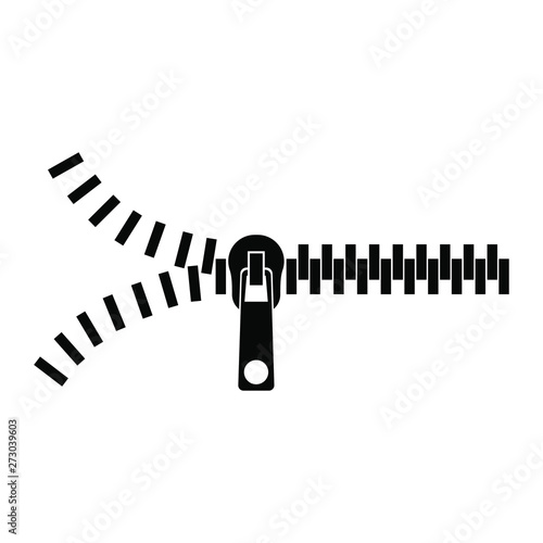 Zipper silhouette – stock vector