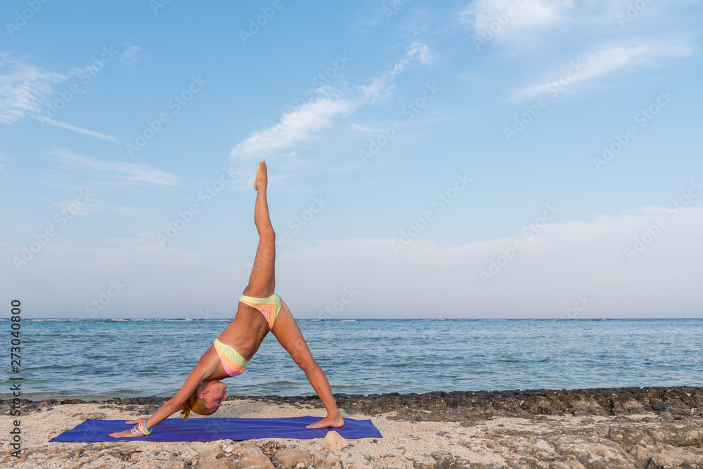 Woman doing yoga Woman doing yoga