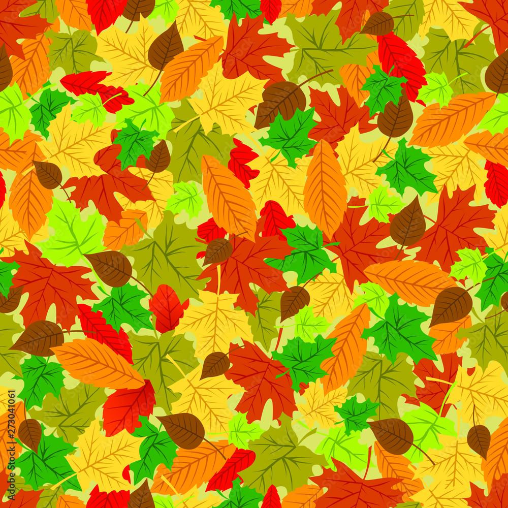 Seamless autumn leaves pattern Seamless autumn leaves pattern