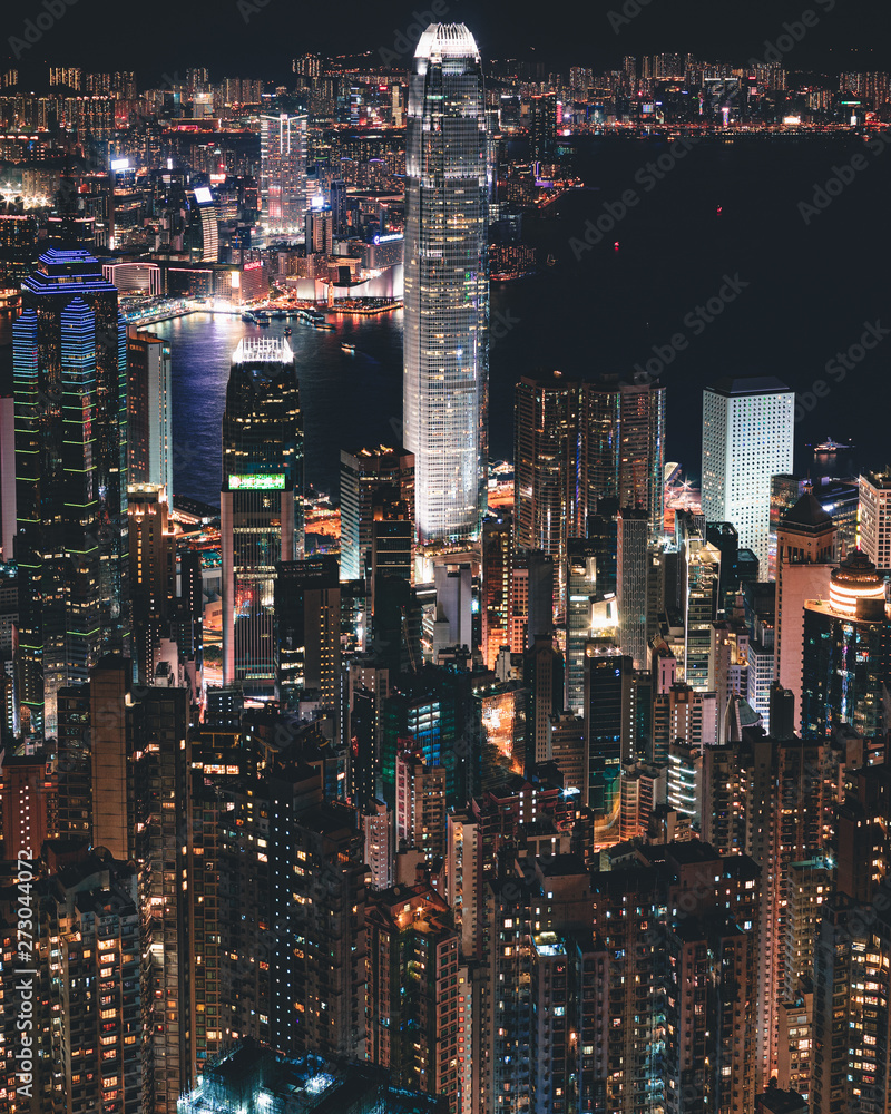 Fototapeta premium Victoria Peak From Hong Kong