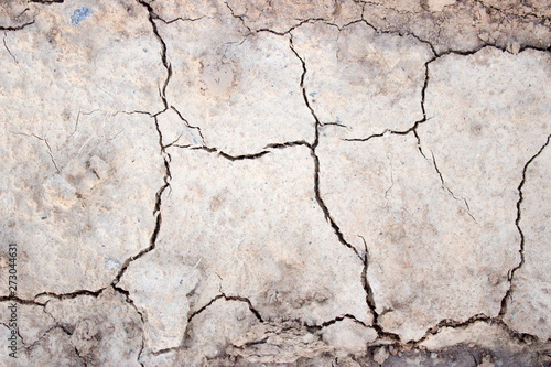 texture of cracks in dry ground