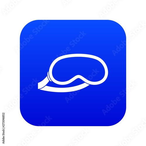 Protective eye mask for sleeping icon digital blue for any design isolated on white vector illustration