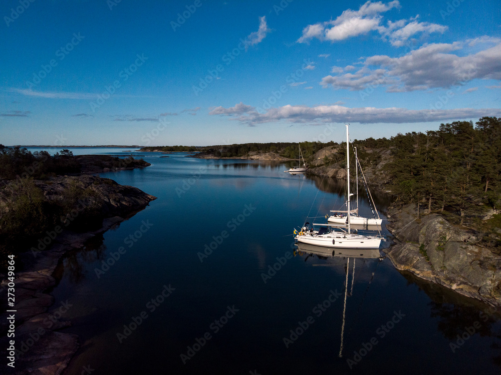 Stockholm archipelago. Drone photography 
