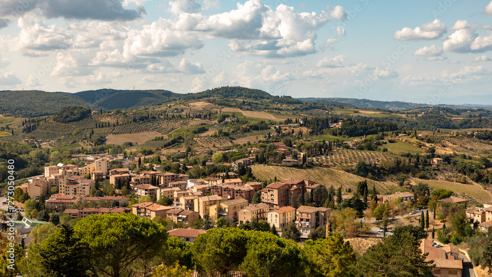 Village and Hills of Tuscany