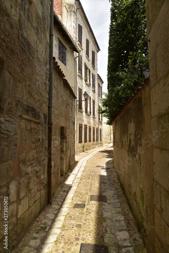 Ruelle typique dans le quartier médiéval de Périgueux en Dordogne © Photocolorsteph