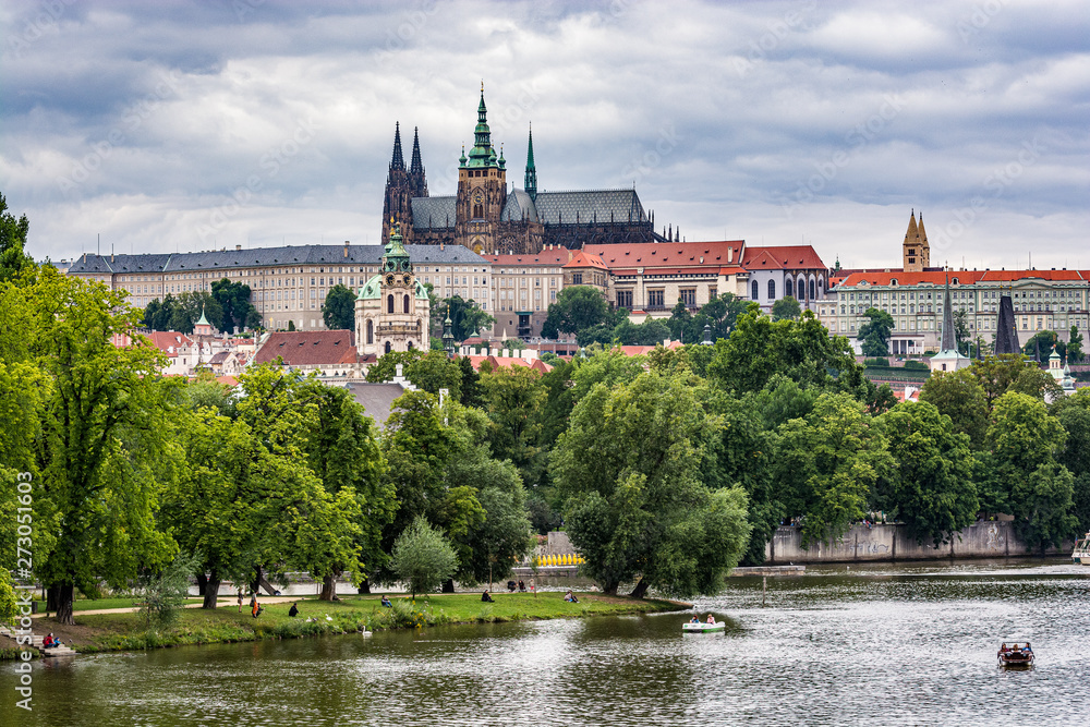 Prague Castle and St. Vitus Cathedral in Czech Republic