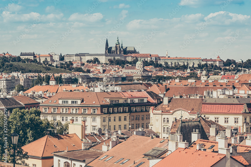 Prague Castle and St. Vitus Cathedral in Czech Republic