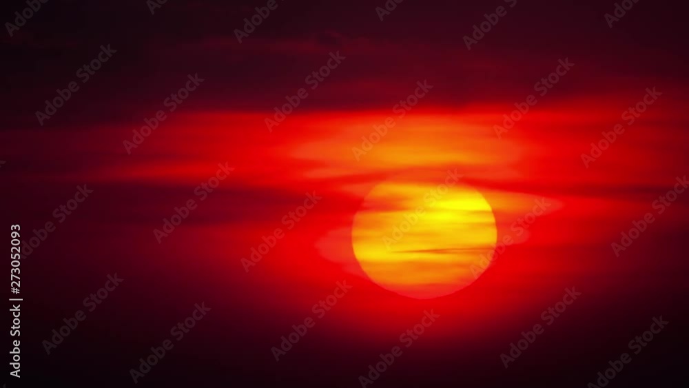 Sunset landscape over city skyline Sunset landscape over city skyline