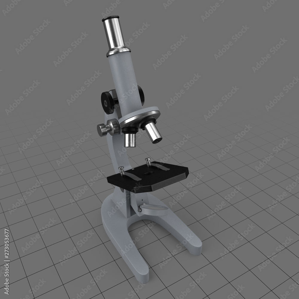 Microscope Stock 3D asset | Adobe Stock