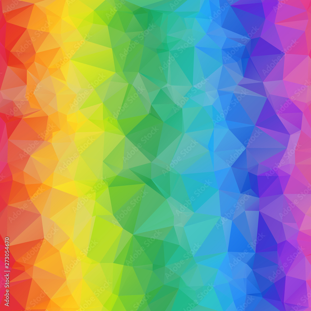 Colorful Geometric Bright Abstract Background of Triangles.