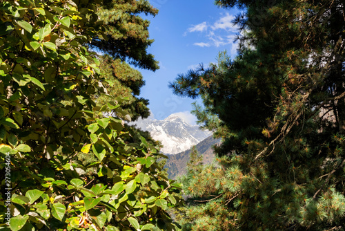 View at Mount Everest near Phakding in Nepal.