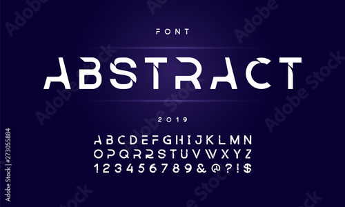 Modern abstract font