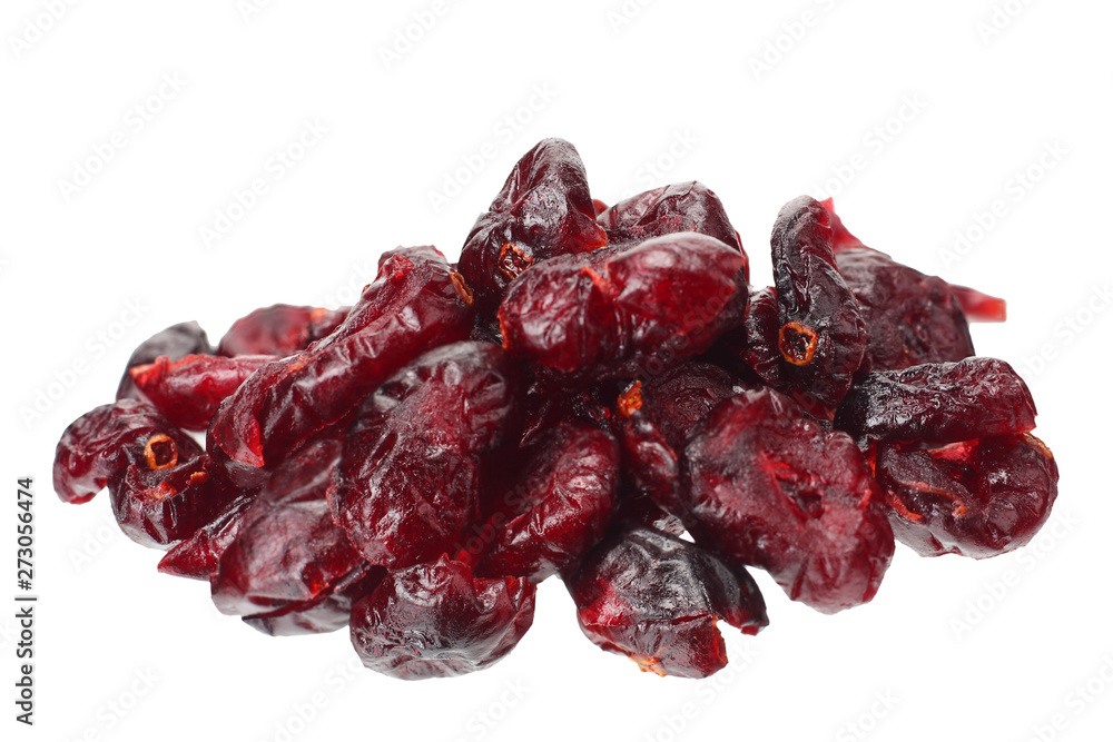 Cranberry isolated on white background. top view Cranberry isolated on white background. top view