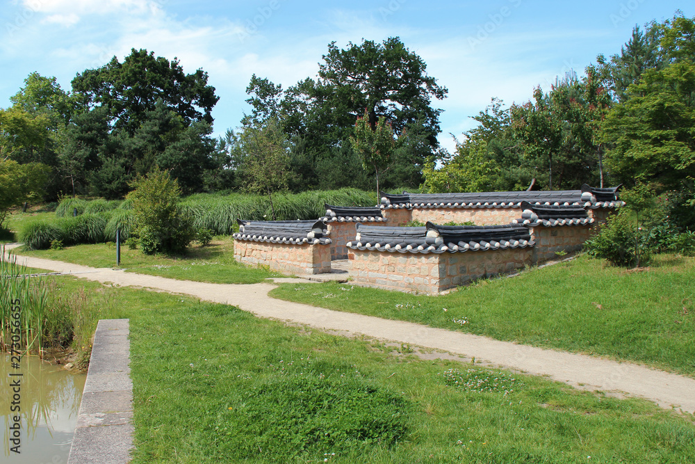 enclosure in a park in nantes (france) enclosure in a park in nantes (france)