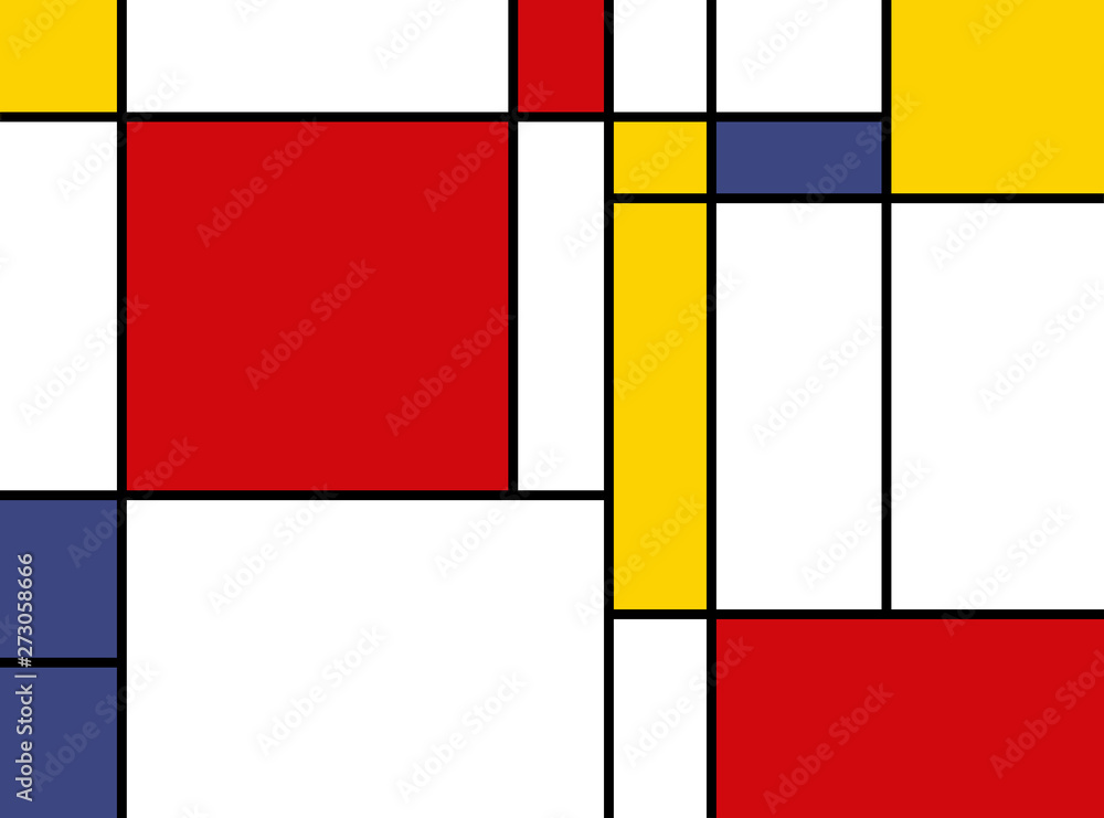 colorful rectangles; mondrian style colorful rectangles; mondrian style