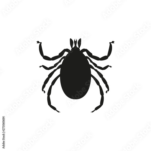 Forest tick icon. Simple vector illustration