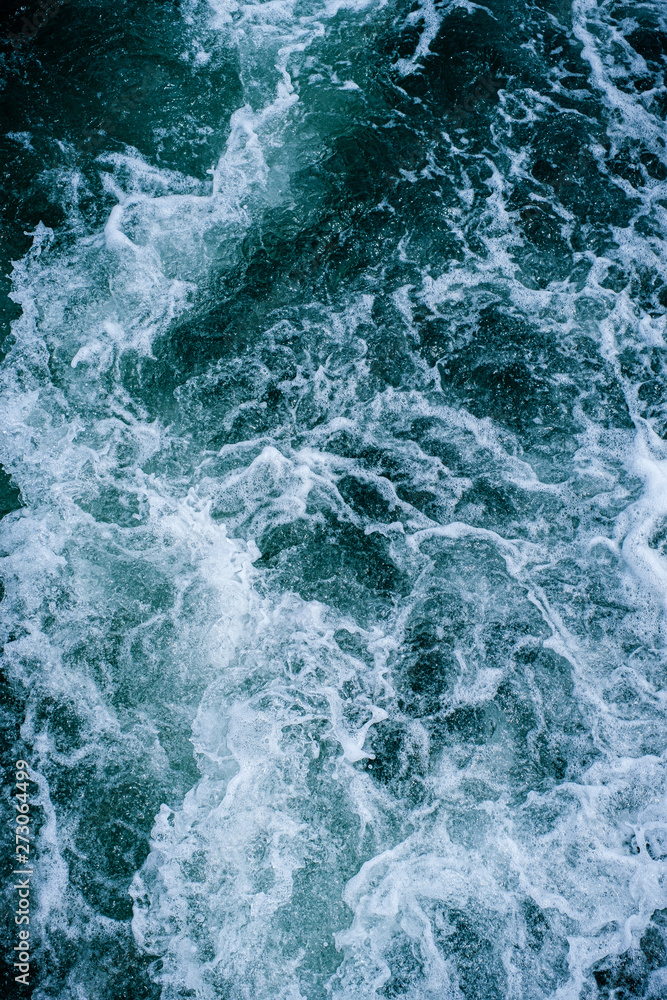 Obraz premium Abstract water ocean waves texture background.