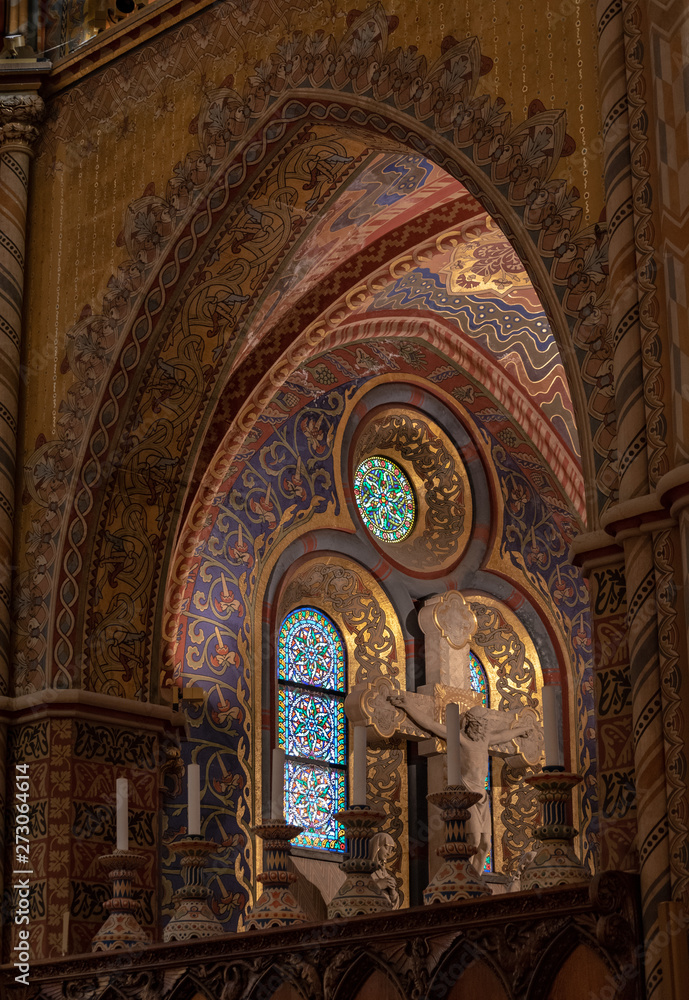 Interior of church - Crucifix Interior of church - Crucifix