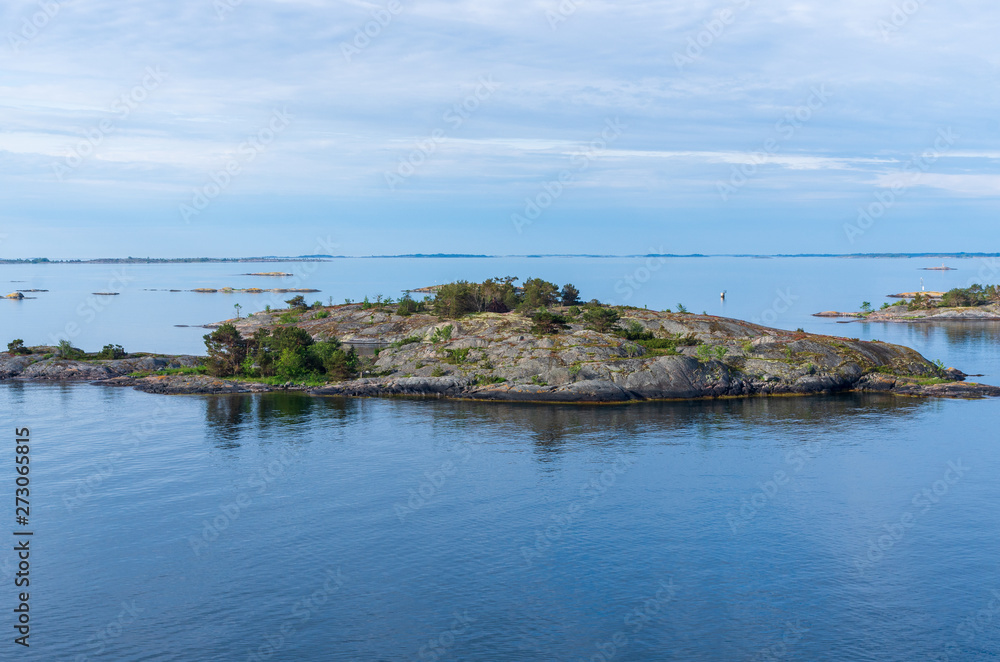 Islets of Stockholm Archipelago in Baltic Sea