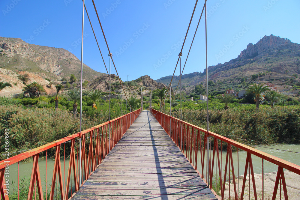 Puente Colgante de Ojós, Murcia, España Puente Colgante de Ojós, Murcia, España