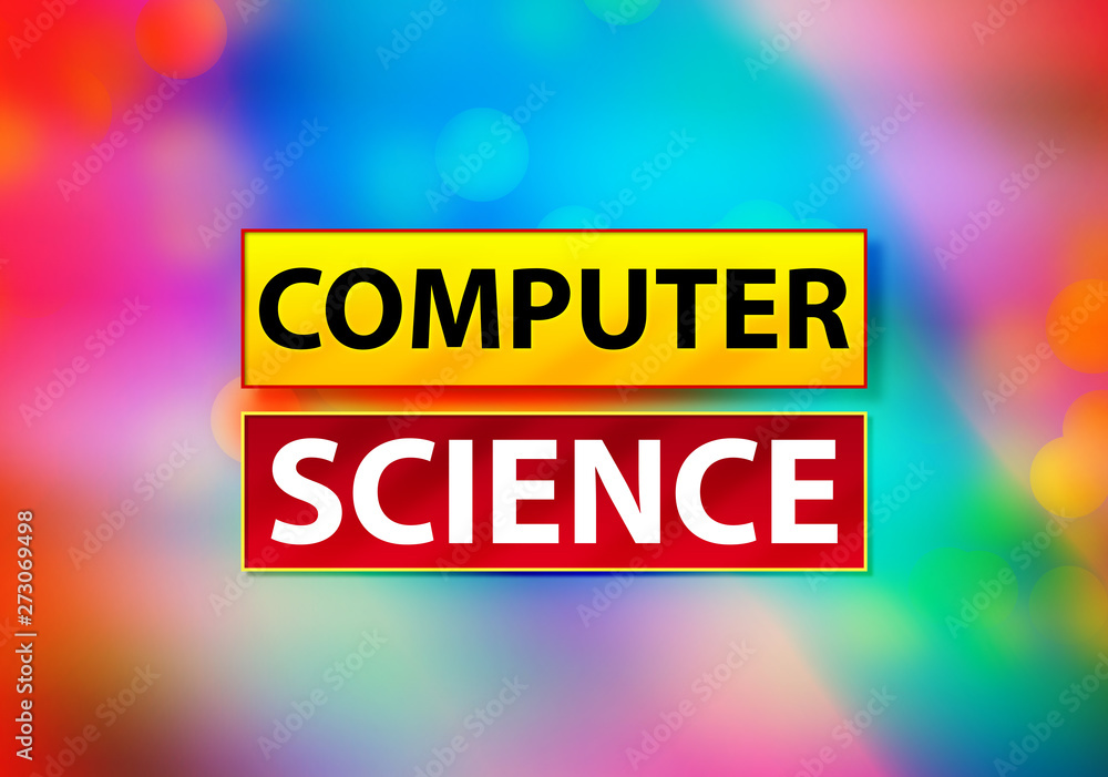 Computer Science Abstract Colorful Background Bokeh Design Illustration