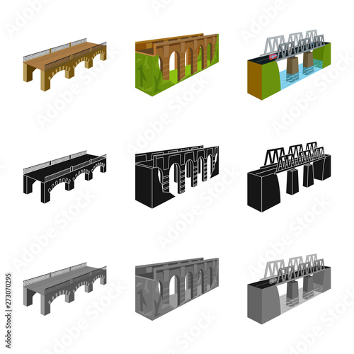 Vector design of connection and design sign. Collection of connection and side stock vector illustration.