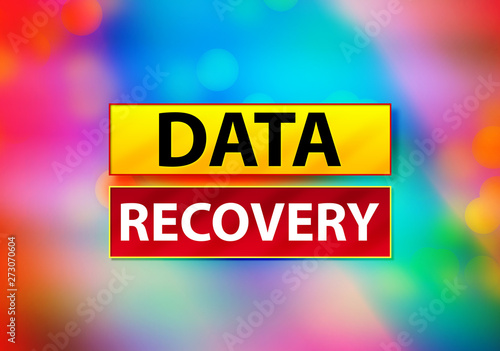 Data Recovery Abstract Colorful Background Bokeh Design Illustration