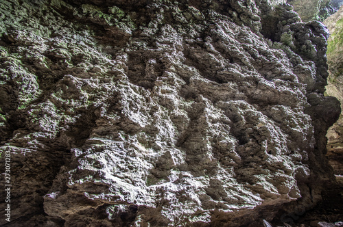 Wall in the karst cave