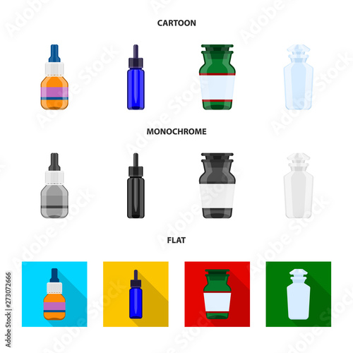 Isolated object of retail and healthcare sign. Collection of retail and wellness vector icon for stock.