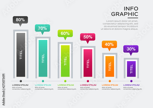 Vector business template for presentation. Creative concept for infographic