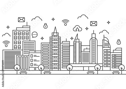 Lineart smart city