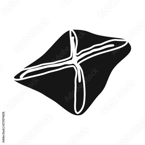 Vector design of manti  and jiaozi sign. Set of manti  and dough stock symbol for web.