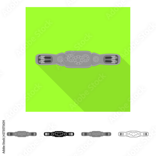 Vector design of equipment and riding symbol. Collection of equipment and competition vector icon for stock.