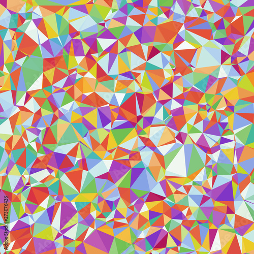 Motley Geometric Abstract Background of Triangles.