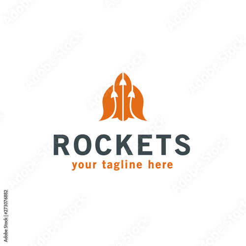 Rocket logo template