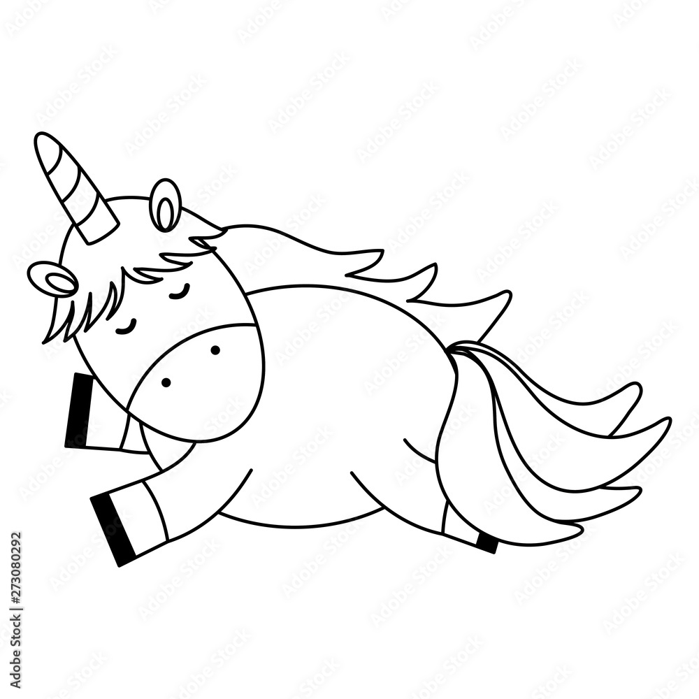 cute adorable unicorn fairy character