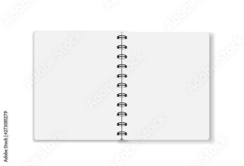 notebook Blank paper  background blank paper cover vector illustration