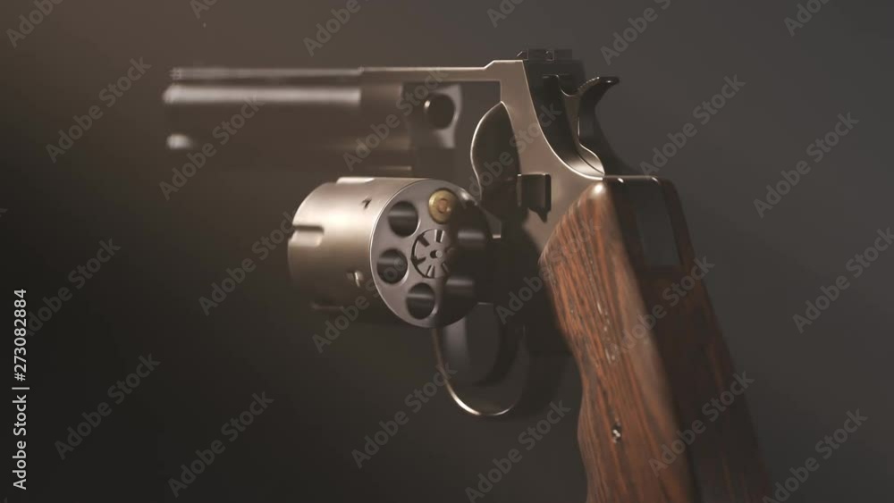 Revolver Cylinder Icon With One Bullet Russian Roulette Old Game