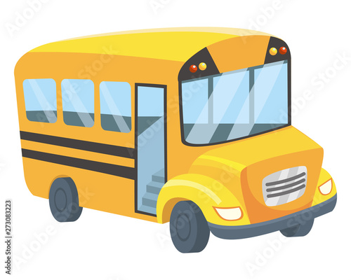 Fotografia, Obraz School bus design vector illustrator