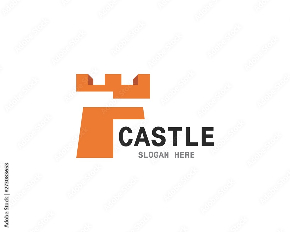Fototapeta premium castle logo vector