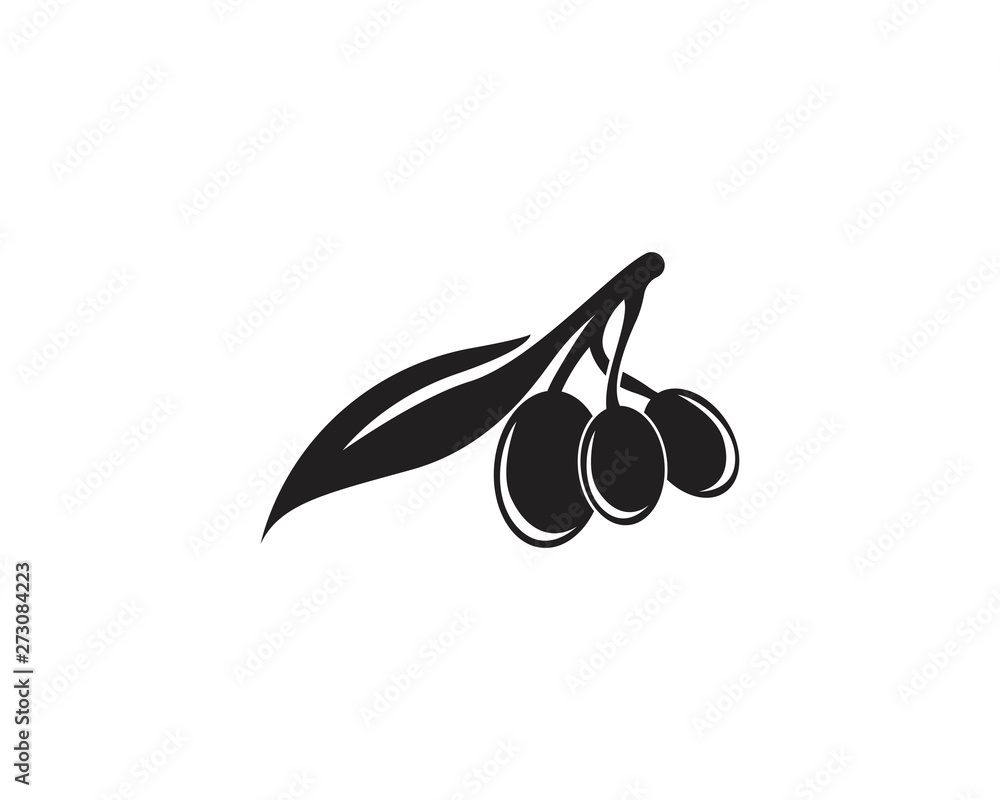 Olive oil logo vector illustration design template Olive oil logo vector illustration design template