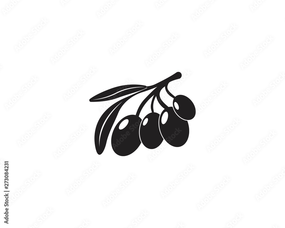 Olive oil logo vector illustration design template Olive oil logo vector illustration design template