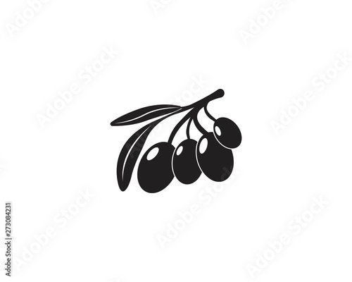 Olive oil logo vector illustration design template