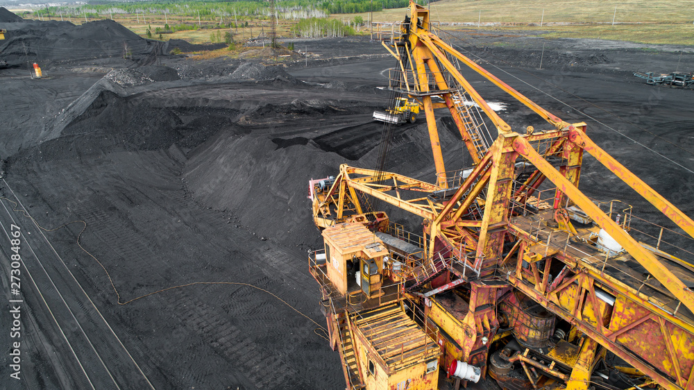 Coal mining from above industry Coal mining from above industry