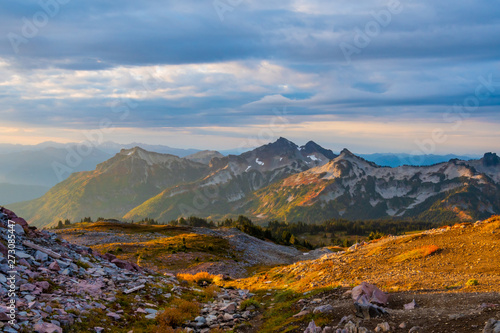 Morning Glow Over Tatoosh Mountains